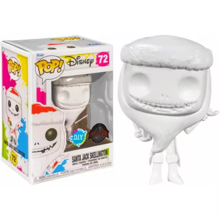 Funko Figura Pop! Disney Santa Jack Skellington Modelo 72  57961 Edición Especial D.I.Y. - 1