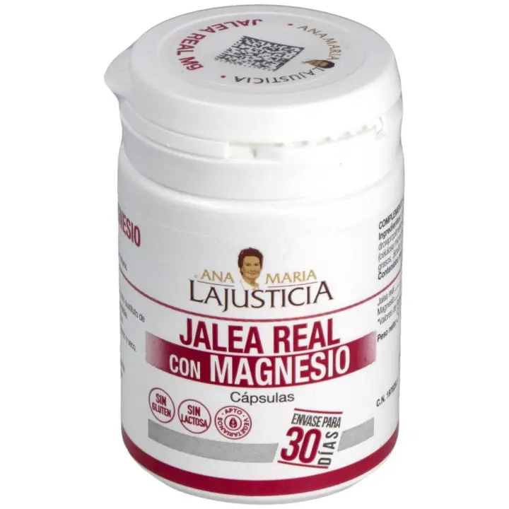 Ana María Lajusticia Jalea Real Con Magnesio, 60 Cápsulas - 1