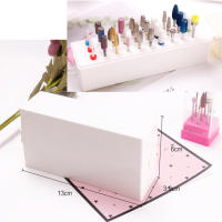 Estuche De Almacenamiento Para Brocas De Uñas Con 30 Huecos Soporte Organizador De Manicura Caja De Exhibición Para Cabezas De Pulido De Uñas Material Plástico - details 4