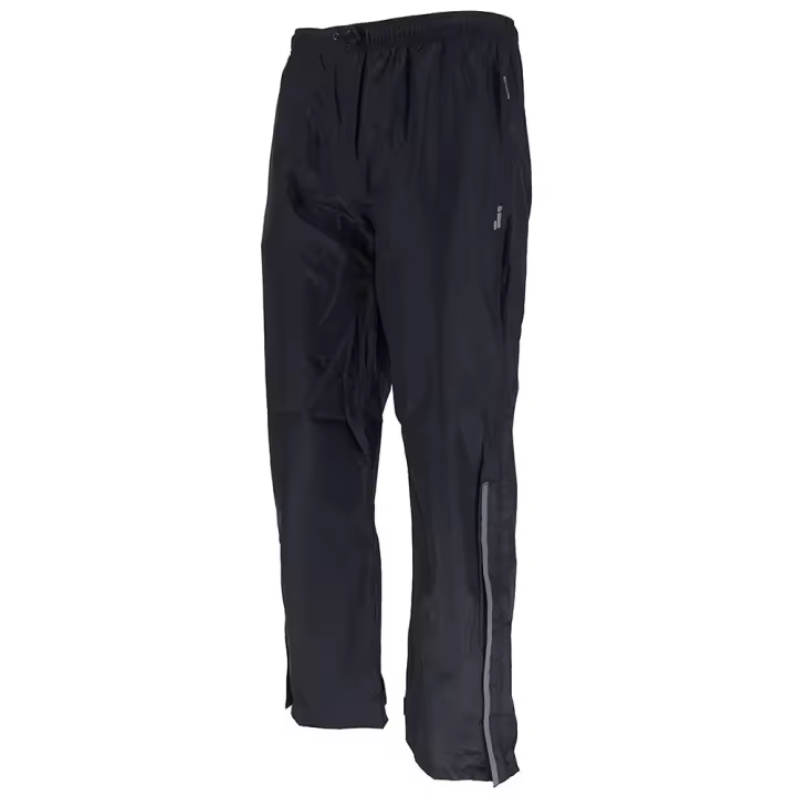 Joluvi 236201001 Pantalón negro para hombre, talla pequeña, con ajuste ergonómico y tejido transpirable, ideal para deportes, running o gimnasio. - 1