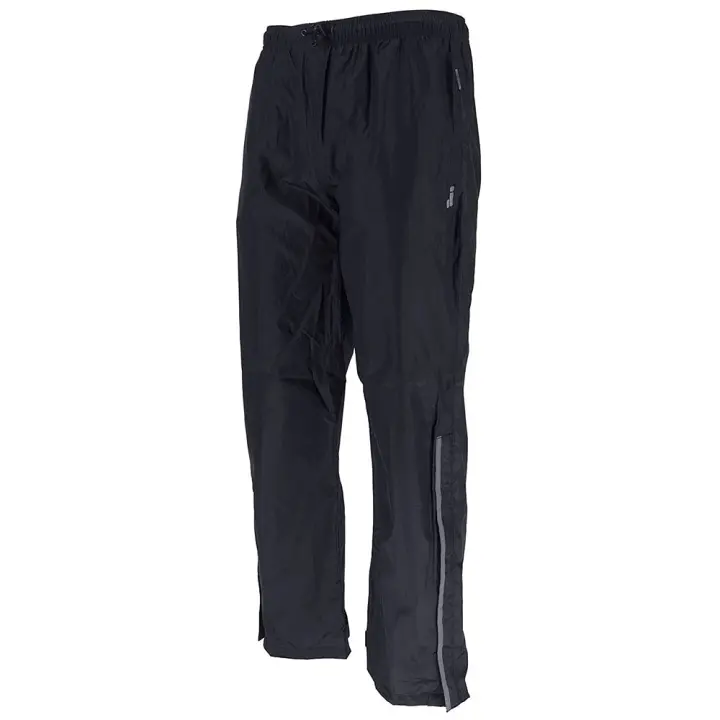 Joluvi 236201001 Pantalón negro para hombre, talla pequeña, con ajuste ergonómico y tejido transpirable, ideal para deportes, running o gimnasio. - 1