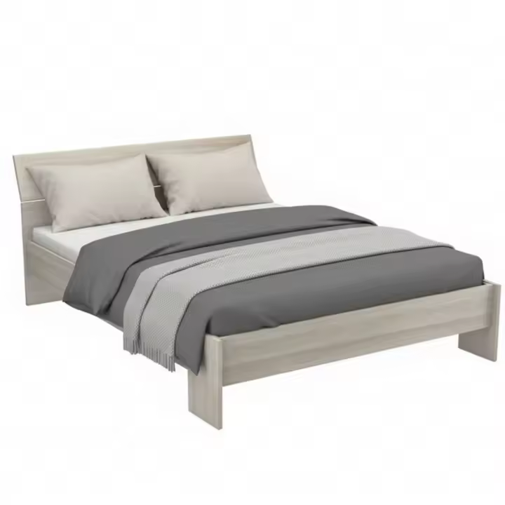 Miroytengo Cama de Matrimonio Prins Color Roble Shannon 135-140x190/200 cm - 1