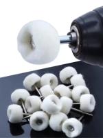 Cabeza De Limpieza De Lana Mini 5-50Pcs Con Rosca De 3mm Herramientas De Pulido Y Abrazaderas Para Broca Y Rotación Herramientas De Lijado Y Pulido De Metal - details 6