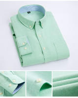 Camisa De Manga Larga Para Hombre Estilo Clásico Y Elegante De Textil Oxford Con Patrón Cuadriculado Moda Slim Social Para Negocios Y Ocio - details 23