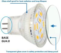 Bombillas LED MR11 de 2 W y 12 V, GU4, blanco cálido 3000 K, equivalente a halógeno de 20 W, MR11 G4/GU4.0 (paquete de 4) - details 1