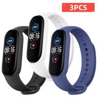 Correa De Reloj Para Xiaomi Mi Band 7 6 5 4 3 Pulsera De Silicona Accesorios Para Smartwatch Reemplaza La Correa Compatible Con Mi Band 3/4/5/6 - details 0