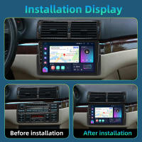 Podofo Radio de coche Android 2 Din para BMW E46 1999 2000 2001 2002 2003 2004 2005 Carplay 8+128GB AI Voice WIFI+4G DSP GPS Navegación Multimedia Reproductor de Video - details 1