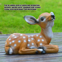 2Pcs Estatua De Ciervo Sika Adorno De Arte Y Manualidades Modelo Animal Para Decoración De Jardín Al Aire Libre - details 4