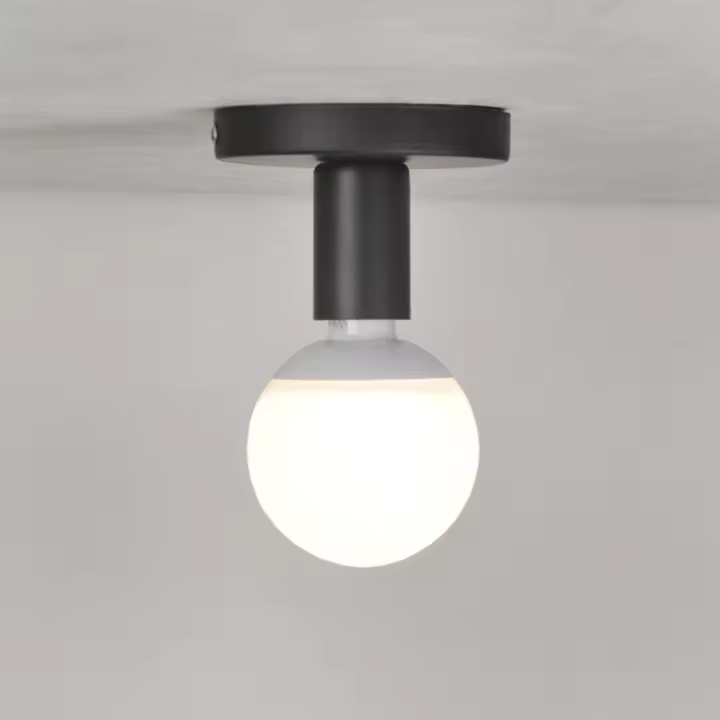 Soporte De Luces De Techo Vintage E27 Retro Para Sala De Estar Decoración Interior 220V Base De Lámpara De Estilo Loft Simple - 1