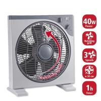 BIT Ventilador pequeño de hogar, ventilador de mesa con cable, ventilador de suelo para dormitorio, silencioso, portátil, viento baj consumo, 3 velicidades, con temporizador - details 2