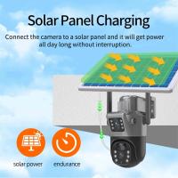 Cámara WiFi Batería Solar Lente Dual Pantallas duales Cámara Exterior PIR Detección Humana Protección de Seguridad Cámaras de Video PTZ 4K 8MP - details 6