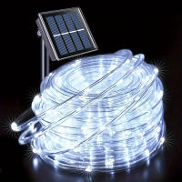 Luz De Enredadera Solar Para Jardín Puerta Y Valla Decoración De Navidad Con 200/100/50 LEDs Para Exterior Instalación Sencilla Fuente De Energía Solar - details 10