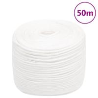 vidaXL Cuerda de barco polipropileno intenso 10 mm 50 m cuerda Color Blanco,  Azul,  Blanco y azul y mas - details 0