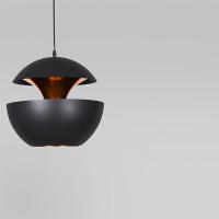 Lámpara Colgante BEL AIR HOME MUNICH Estilo Vintage - Ajustable, Ligera, Ideal para Salones y Bares - Negro y Oro,  Metal - details 2