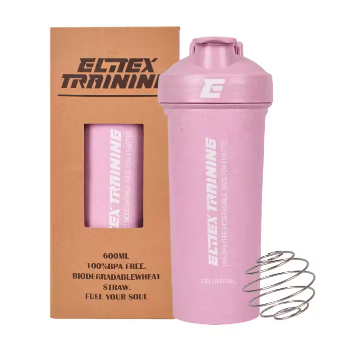 Elitex Training Eco-Shaker Sostenible de 600ml Rosa - 1