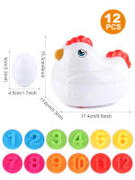 Juguetes Educativos Montessori Para Bebés Cestas De Pascua De Colores Y Formas Aprendizaje Sensorial De 12 Huevos Igualados Regalos Para Niños - details 6