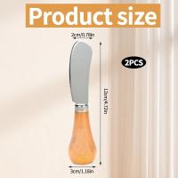 2PCs cuchillos de mantequilla lindo de pie cuchillo de mantequilla mini cuchillos de queso multifunción cuchillo de queso para queso mantequilla Cocina - details 0