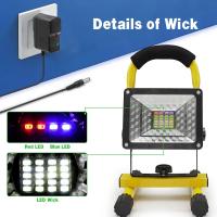 Lámpara De Trabajo Portátil LED Recargable Impermeable Con Luz De BÚsqueda Potente Para Camping Y Exterior Batería Incluida - details 4