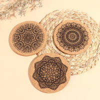 Juego De 12 Cojines De Madera Redondo Para Taza Con Soporte Ecológico Resistente Al Calor Para Mesa De Cocina Accesorio De Decoración Nórdica - details 1