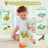 Juguete De Aprendizaje Temprano Montessori Para Niños Y Niñas Tablero Ocupado De Madera Con Sorter De Colores Y Formas Para Niños De 3-6 Años Juguete Sensorial Para El Desarrollo De Habilidades Motoras Finas - details 1