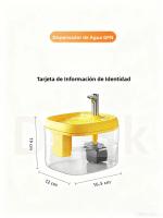 Fregadero Para Gatos Con Filtro Automático Translúcido USB Anti-Desecación Dispensador De Agua Recirculada Con Bomba Para Mascotas - details 13