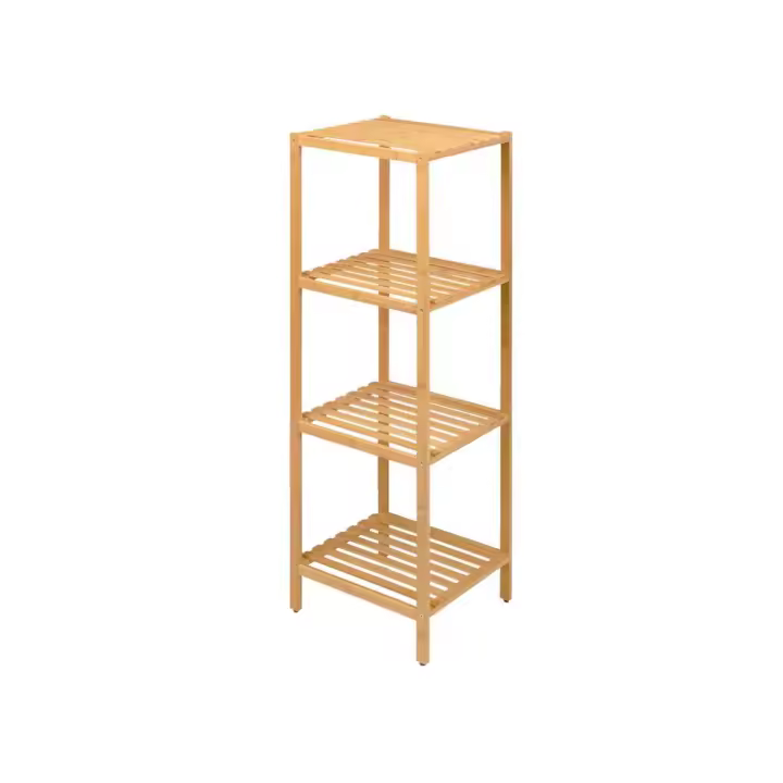 Estante de Bambú de 4 Niños para baño y Cocina. - 1