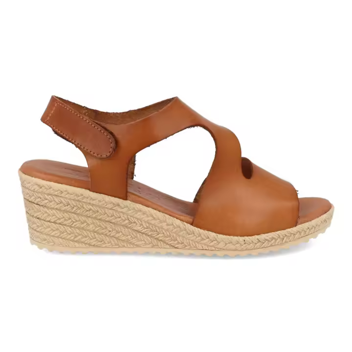 Sandalias Bda 9925 Cuero de Cuña media de 5cm en Piel con Velcro para Mujer by Bda Shoes - 1