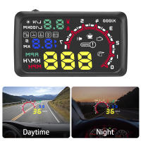 Proyector De Pantalla De Visión Aumentada W02 Head up Display OBD HUD Sistema Inteligente De Coche Medidor De Velocidad Inteligente Consumo De Combustible Y Voltaje - details 3