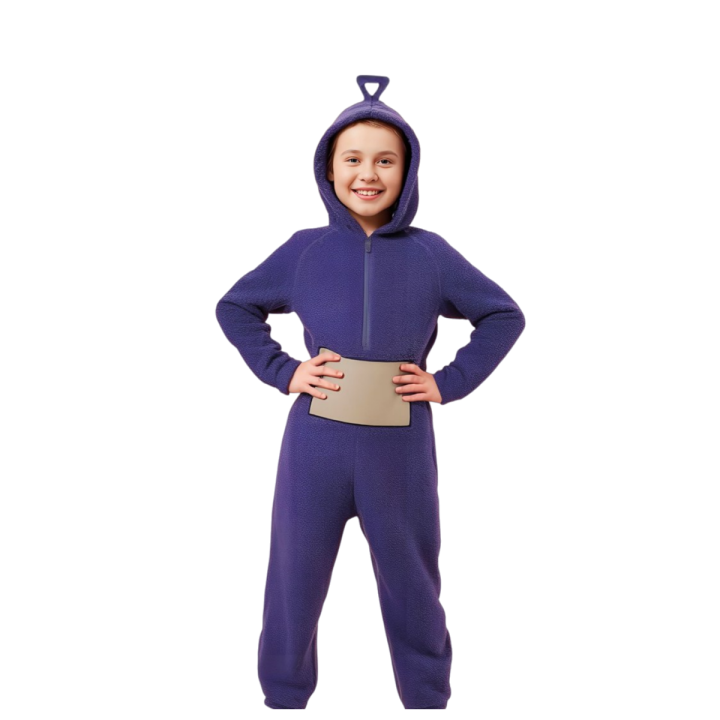 Pijamas De Unisex Teletubbies Adultos y Niños Pijamas De Mono Neutros Ropa De Mono Animal Papel Juego De Roles Ropa para El Hogar Fiesta De Pijamas