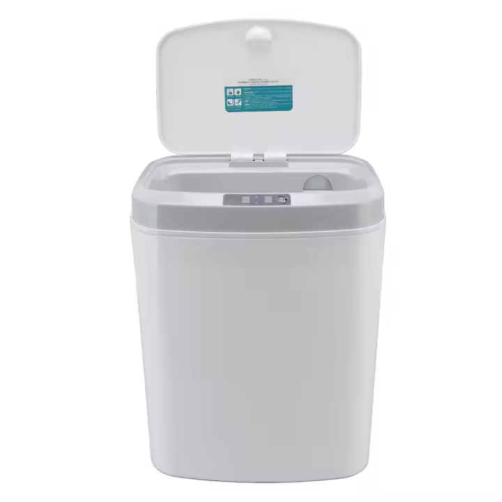 Bote de Basura Inteligente con Inducción Infrarroja de 16 L - Luz Nocturna Blanca - 1