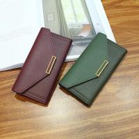 Cartera Larga De PU Para Mujer Con Cierre De Hasp 5 Colores Moda Monedero Bolso Monedero Con Bolsillo Para Teléfono Clutch - details 6