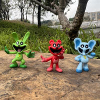 8Pcs/set Figuras De Anime Sonrientes Criaturas PVC 5-7cm Decoración De Pastel Animal Dibujos Animados Juguete Modelo Regalo - details 8