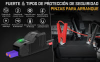 Arrancador de Coches Portátil BRPOM BM501 4000A para Todo Gasolina o 10L de Diésel con Cables Inteligentes, Salida QC3.0 y Espera Larga - details 7