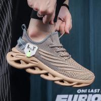 Zapatillas Deportivas YRZL Para Hombre Negras Transpirables Malla Antideslizantes Absorben Choques Casual Running Zapatos De Verano - details 8