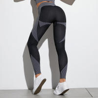 Leggings De Gimnasio Para Mujer Cintura Alta Sin Costuras Con Control De Abdomen Talla Justa Para Yoga Running Actividad Física - details 6