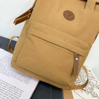 Mochila De Lona Retro Para Hombres Y Mujeres Estudiante Viaje Viaje De Negocios Mochila De Computadora Estilo Vintage Unisex - details 5