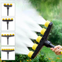 Atomizador De Gran Flujo Para Jardín Y Agricultura Regadío Ajustable Herramienta De Riego Para Pasto Y Vegetales 3/4/5/6 Maneras Tamaño 20*27.5cm Color Amarillo+ Negro - details 0