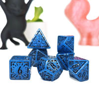 Juego De 7 Dados Poliedros DND Para Juegos De Mesa Y Diversiones Multijugador Propiedades De Fiesta D4 D6 D8 D10 D00 D12 D20 - details 3
