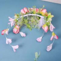 Clip De Cabello Para Novia Rosa Complemento Floral Para Bodas Accesorios De Cabello Tradicionales Para Fiestas Carnavalescas Y Festivas - details 5
