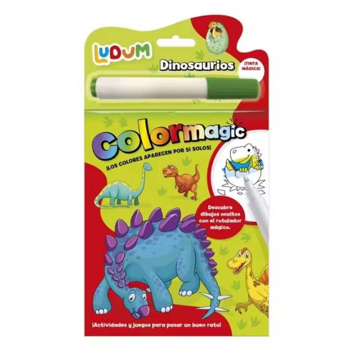 COLORMAGIC DINOSAURIOS ¡LOS COLORES APARECEN POR SI SOLOS! LUDUM IMAGILAND - 1