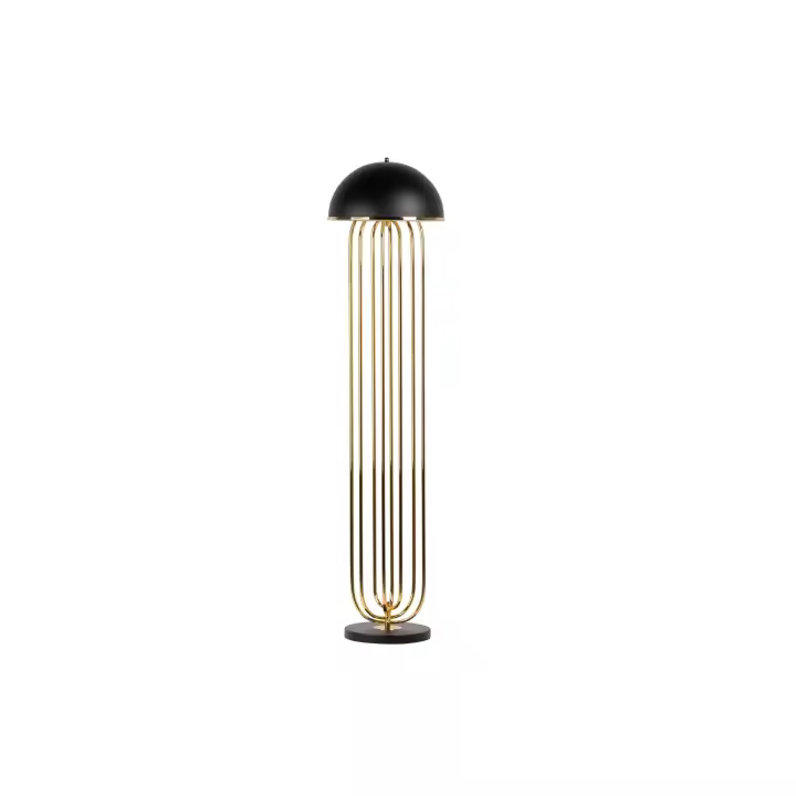 Adda Home - Lámpara de Pie Metal y Mármol Launceston 40x40x170 Cm - Diseño Moderno y Funcionalidad - 1