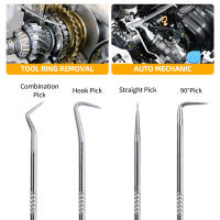 Juego De 4 Piezas De Herramientas De Desmontaje Automotriz Con Pick Y Gancho Para Anillos De Goma Y Selladores Remover De Selladores De Aceite Accesorios De Herramientas Manuales Para Auto - details 5