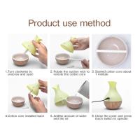 Humidificador De Mesa Silencioso USB Con Luz De Ambiente Y Aromaterapia Estilo Madera Vaso Decorativo Para Dormitorio Y Oficina 130ml - details 3