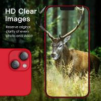 Protector De Lente De Cámara Para iPhone En Color Rojo Película Protectora De Metal Para Modelos pro Max 15 14 plus 13 ProMax 12 Mini 11 14 15 pro - details 1