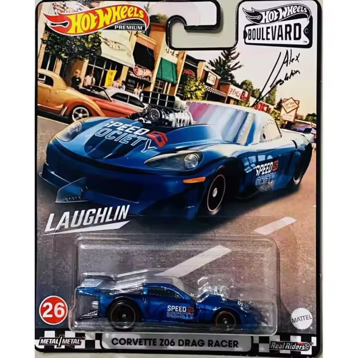 Hot Wheels Premium Boulevard Corvette Z06 Drag Racer N-26 - 1