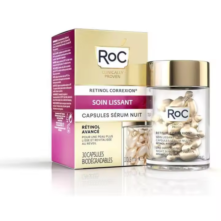 Roc Retinol Correxion Cuidado Suavizante Sérum Noche 30Caps - 1