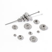 20/40pcs Cuentas De Espaciador Planas En Acero Inoxidable 3-10mm Color Oro Con Agujero Grande Para Creación De Joyas Pulseras - details 3