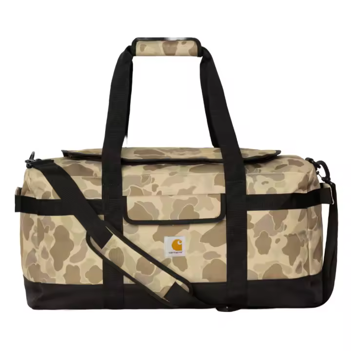 Bolsa de Viaje Camuflaje Carhartt Jack Duffle Bag Camo Duck Desert Repelente al Agua - 1