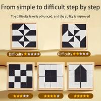 Juego De Construcción De Bloques Ocultos Para Niños 120 Niveles Blanco Y Negro Juguete Inteligente Interactivo Para Padres Y Hijos - details 7