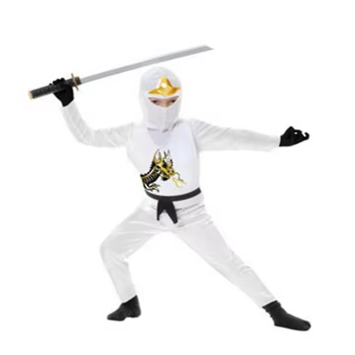 Disfraz de ninja para niños, traje de juego de rol para Halloween - 1
